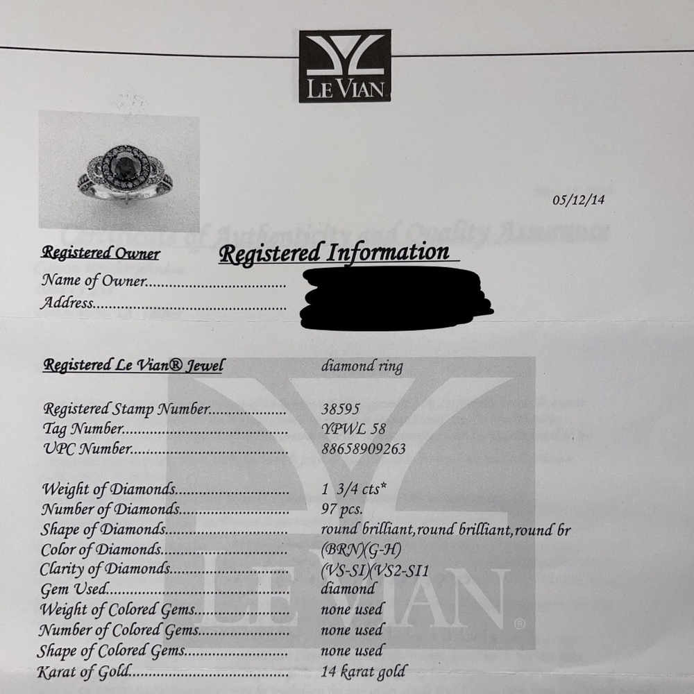 Levian Diamond Ring - image 4